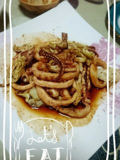 イカとキャベツのピリ辛炒め-レシピのメイン写真