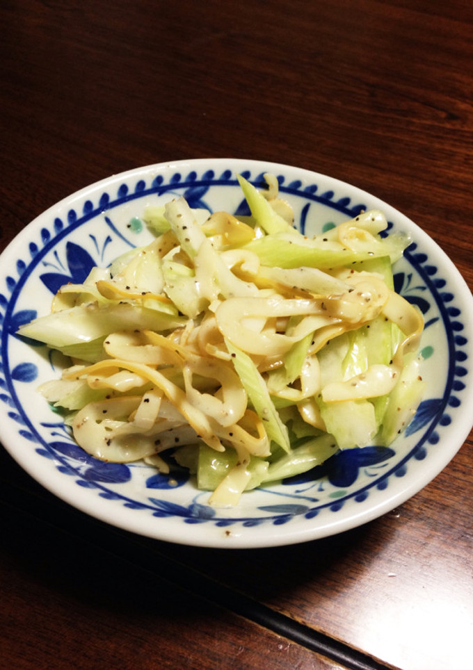 セロリとおつまみイカの和え物-レシピのメイン写真