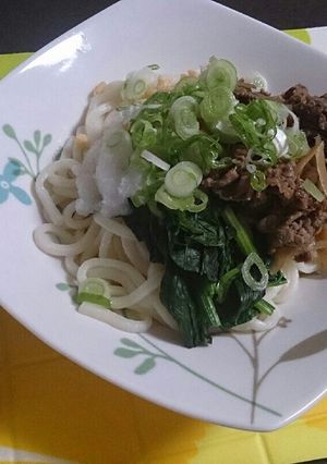 夏にぴったりぶっかけ肉うどん-レシピのメイン写真
