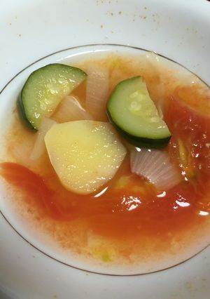 夏野菜のスープ-レシピのメイン写真