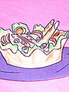 器も食べれるタコ(タコス)シェルサラダ-レシピのメイン写真