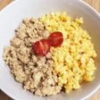 節約!豆腐でカサ増し2色そぼろ丼