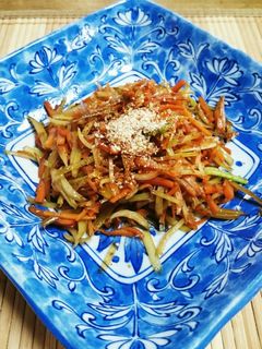 簡単☆大根の皮とにんじんのきんぴら-レシピのメイン写真
