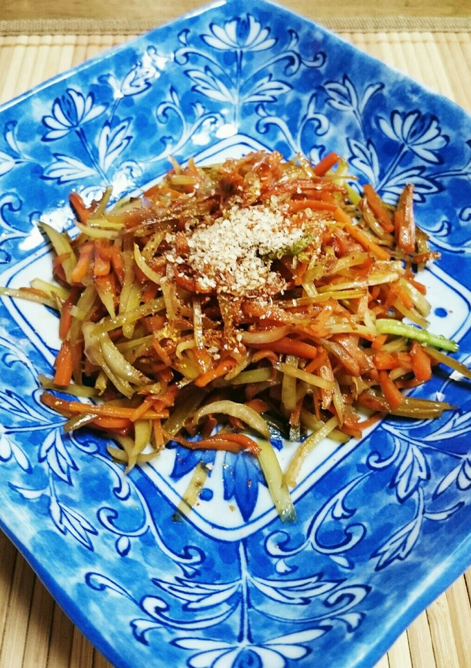 簡単☆大根の皮とにんじんのきんぴら-レシピのメイン写真