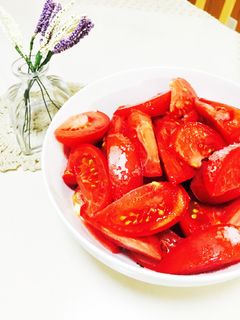 簡単*そのまんま夏トマトでデザート-レシピのメイン写真