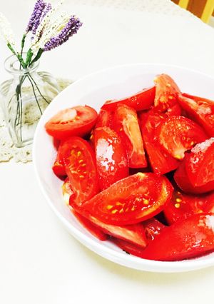 簡単＊そのまんま夏トマトでデザート-レシピのメイン写真