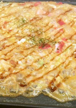 トマトとチーズのもんじゃ焼き-レシピのメイン写真