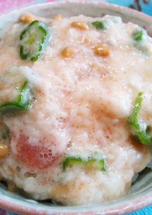 夏にはやっぱりネバネバご尽くし飯-レシピのメイン写真
