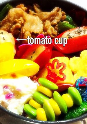 プチトマトカップ♡お弁当おかず-レシピのメイン写真