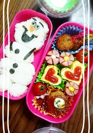 キャラ弁⭐オラフ-レシピのメイン写真