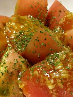 トマトのにんにく醤油サラダ✾-レシピのメイン写真