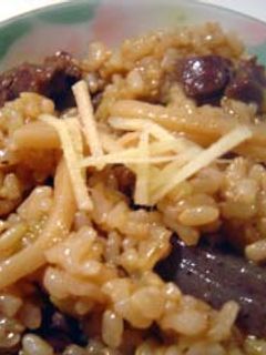 玄米の牛肉炊き込みご飯-レシピのメイン写真