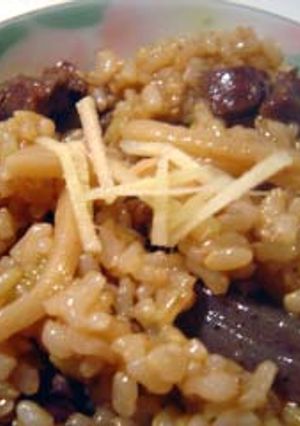 玄米の牛肉炊き込みご飯-レシピのメイン写真