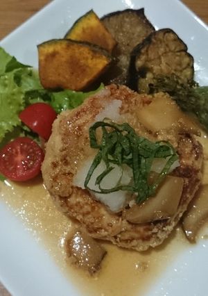 夏野菜入り⭐おろしハンバーグ-レシピのメイン写真