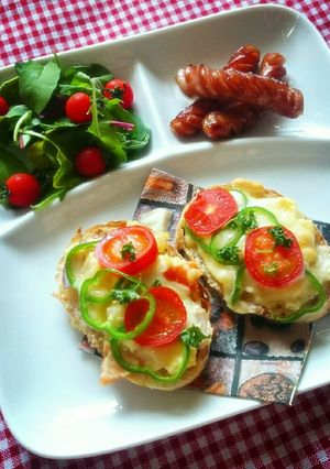 ポテサラトーストの朝食プレート-レシピのメイン写真