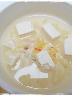離乳食後期 豆腐ともやしのお味噌汁-レシピのメイン写真