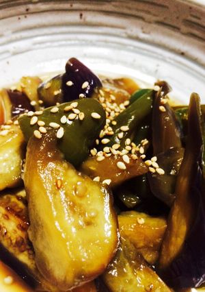 食欲増進☆ナスとピーマンの甘酢煮-レシピのメイン写真