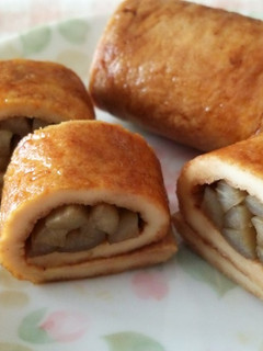 冷凍豆腐でごぼう巻き (蒲焼き風味)-レシピのメイン写真