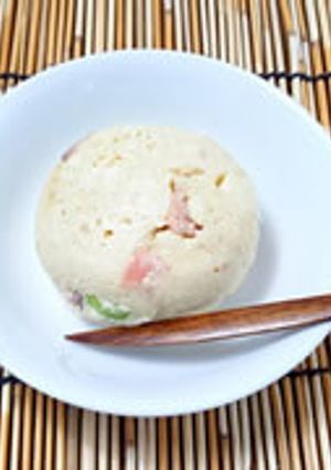 簡単♪ヘルシー！鮭と豆腐の茶巾蒸し-レシピのメイン写真