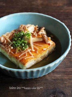 ヘルシー!豆腐のステーキ★きのこあんかけ-レシピのメイン写真