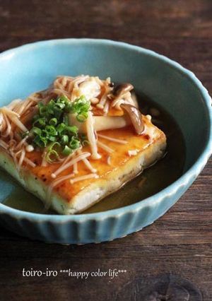 ヘルシー！豆腐のステーキ★きのこあんかけ-レシピのメイン写真