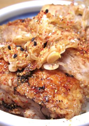 ランチに簡単！ お揚げ鳥カツの照り焼き丼-レシピのメイン写真