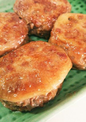 お酢でさっぱり☆簡単～蓮根のはさみ焼き-レシピのメイン写真