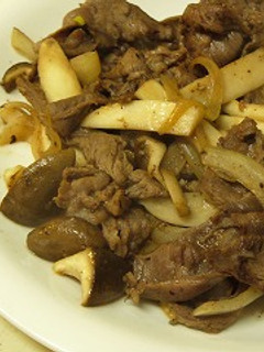 エリンギと牛肉のオイスターソース炒め♪-レシピのメイン写真