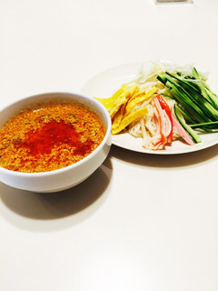 豚しゃぶをした翌日に!かんたん坦々つけ麺-レシピのメイン写真