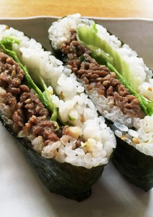 コストコのプルコギでおにぎらず-レシピのメイン写真