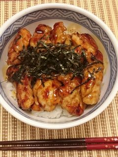 丑の日☆うなぎのたれで照り焼きチキン丼♪-レシピのメイン写真