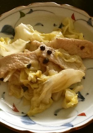 豚肉とキャベツの味噌炒め(胡椒佃煮入り)-レシピのメイン写真