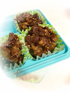 お弁当に♪豚薄切り肉のしぐれ煮-レシピのメイン写真