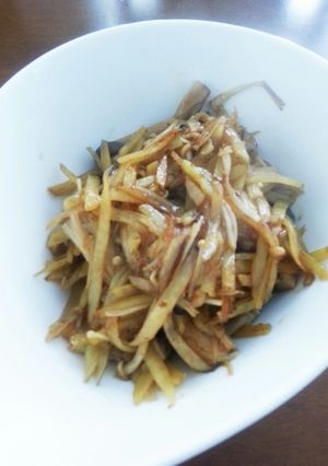 キノコとジャガイモのサッと炒め-レシピのメイン写真