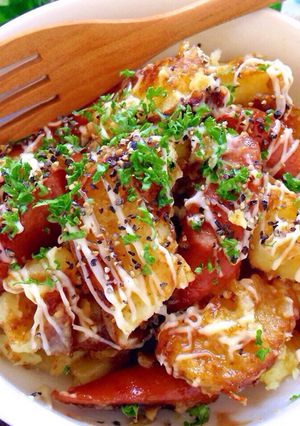 カレー照りマヨ焼き崩しジャーマンポテサラ-レシピのメイン写真