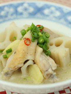 手羽とれんこんのあっさりピリっと煮-レシピのメイン写真