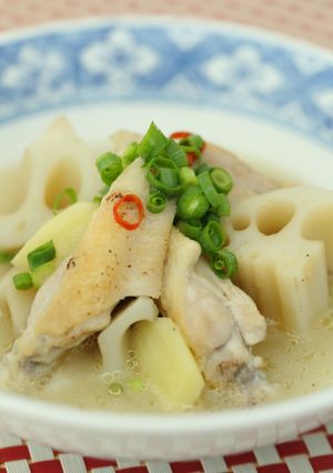 手羽とれんこんのあっさりピリっと煮-レシピのメイン写真