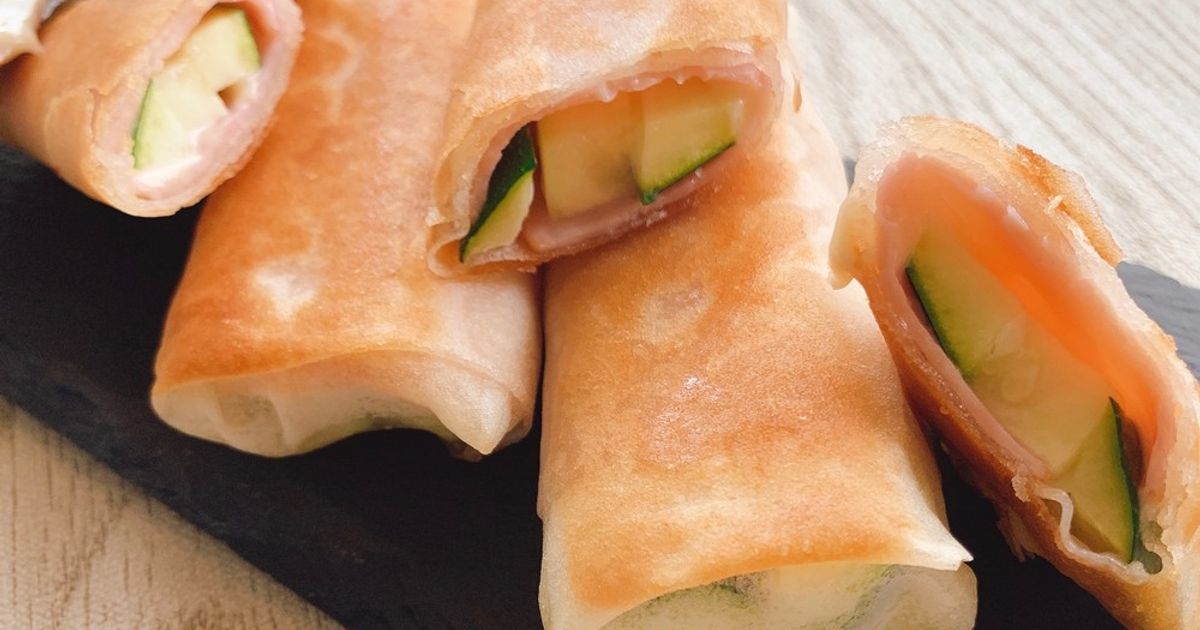 巻くだけズッキーニ春巻き by SAYURI1024 【クックパッド】 簡単