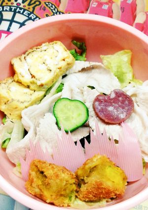 お弁当に!冷しゃぶサラダ-レシピのメイン写真