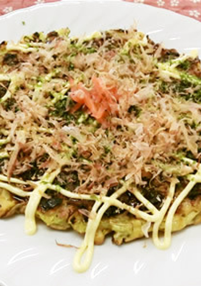 桜えびと春キャベツのお好み焼き-レシピのメイン写真