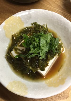 めかぶをのせた冷奴-レシピのメイン写真