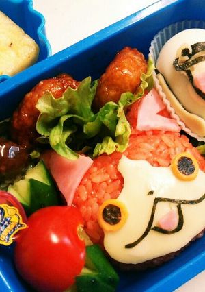 シバニャンとウィスパーのキャラ弁-レシピのメイン写真