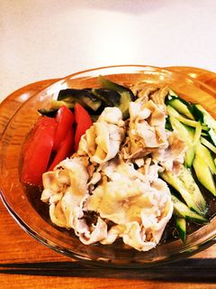 野菜たっぷり冷やし豚しゃぶうどん-レシピのメイン写真