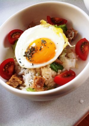 変わりロコモコ丼-レシピのメイン写真