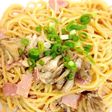 ☆簡単☆舞茸とベーコンのたらこパスタ