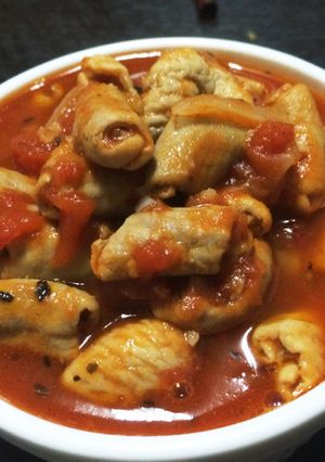 モツのピリ辛トマト煮-レシピのメイン写真