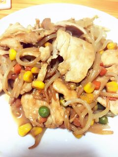 ムネ肉もやしでマヨポン味噌炒め-レシピのメイン写真