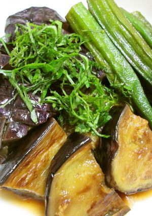 ナスとオクラ焼き「コク」のピリ辛煮-レシピのメイン写真