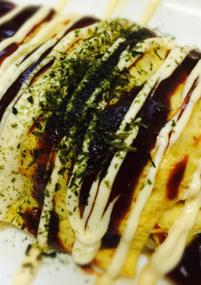 お好み焼き風！キャベツともやしのオムレツ-レシピのメイン写真