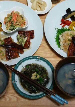 土用の丑の日スタミナ♪プレート♪-レシピのメイン写真